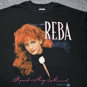 Vintage Reba McEntire Adult XL Country‎ Music Tour Concert Black Tee Shirt